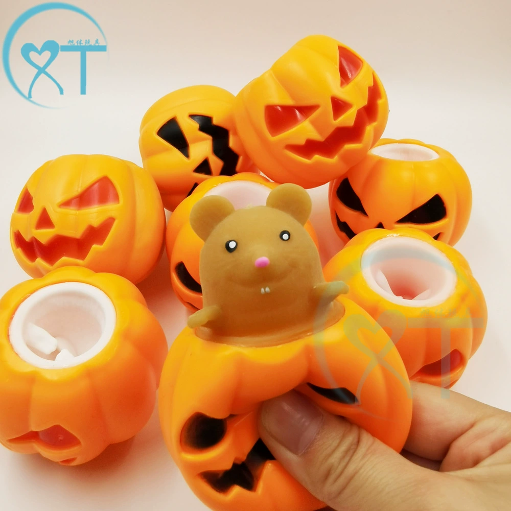 Трансграничная новая чашка для выжимания тыквы на Хэллоуин TPR призрак белка чашка вентиляционная игрушка забавная чашка для выжимания тыквы
