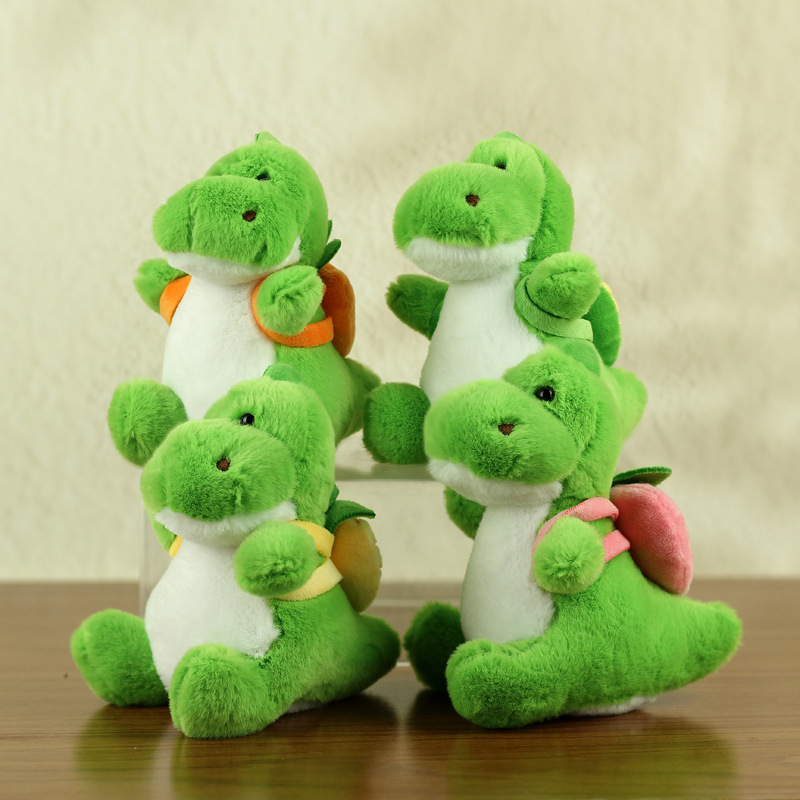 Mochila de frutas en línea colgante de dinosaurio juguetes de peluche muñecas lindas bolsas colgantes muñecas llaveros muñecas