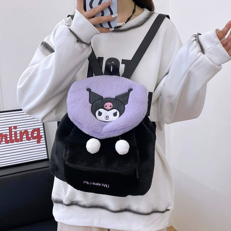 Рюкзак Hello Kitty, плюшевый, демисезонный и вместительный