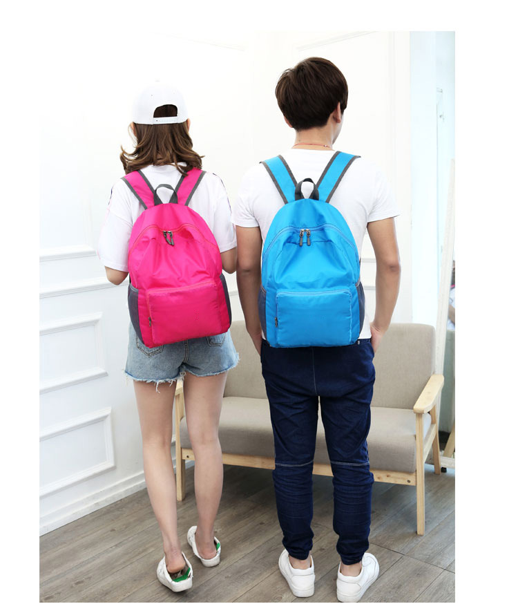 Fashion Solid Color Square Zipper Functional Backpack display picture 6