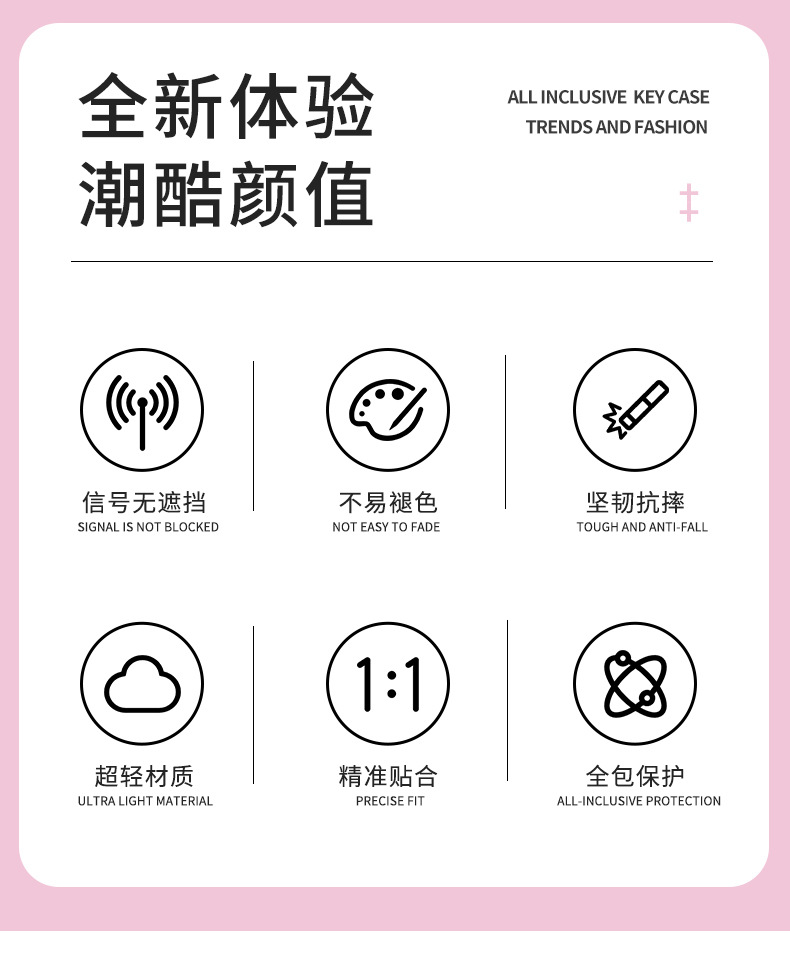 Suitable for Changan Lumin Key Case, Benben E-Star, Yuexiang V7/V3, Nuoyun Corn, Cs15, Eado Dt Key Cover