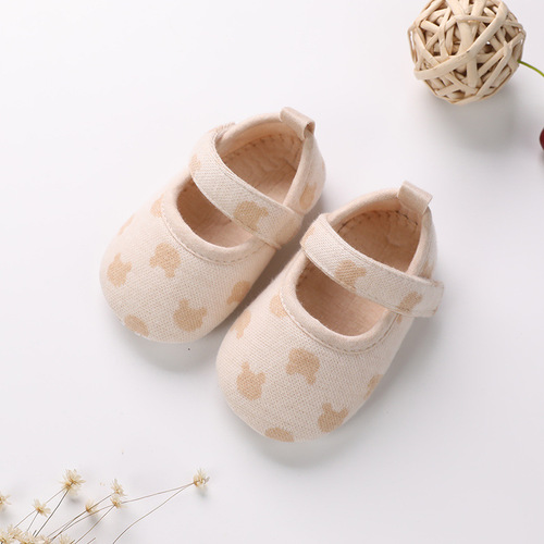 Wholesale  Spring New Unisex Baby Cotton Fabric Slip-Resistant Soft Sole Indoor Learning Shoes Dropshipping One Piece
