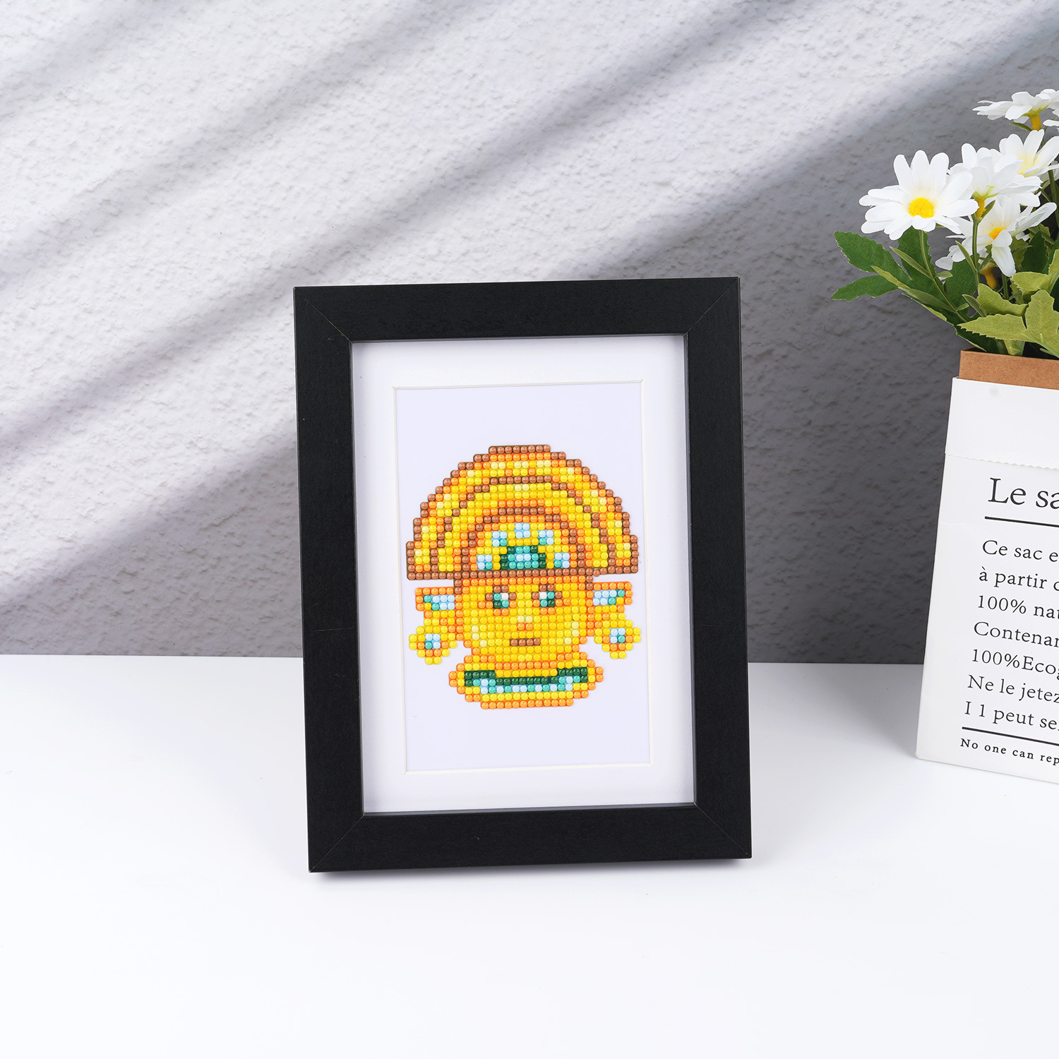 Estación independiente transfronteriza venta caliente 5D pintura de diamantes sin marco DIY máscara original decoración colgar mural al por mayor