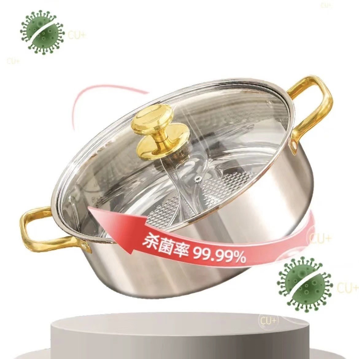 High temperature resistant 316 stainless steel thickened duck pot…