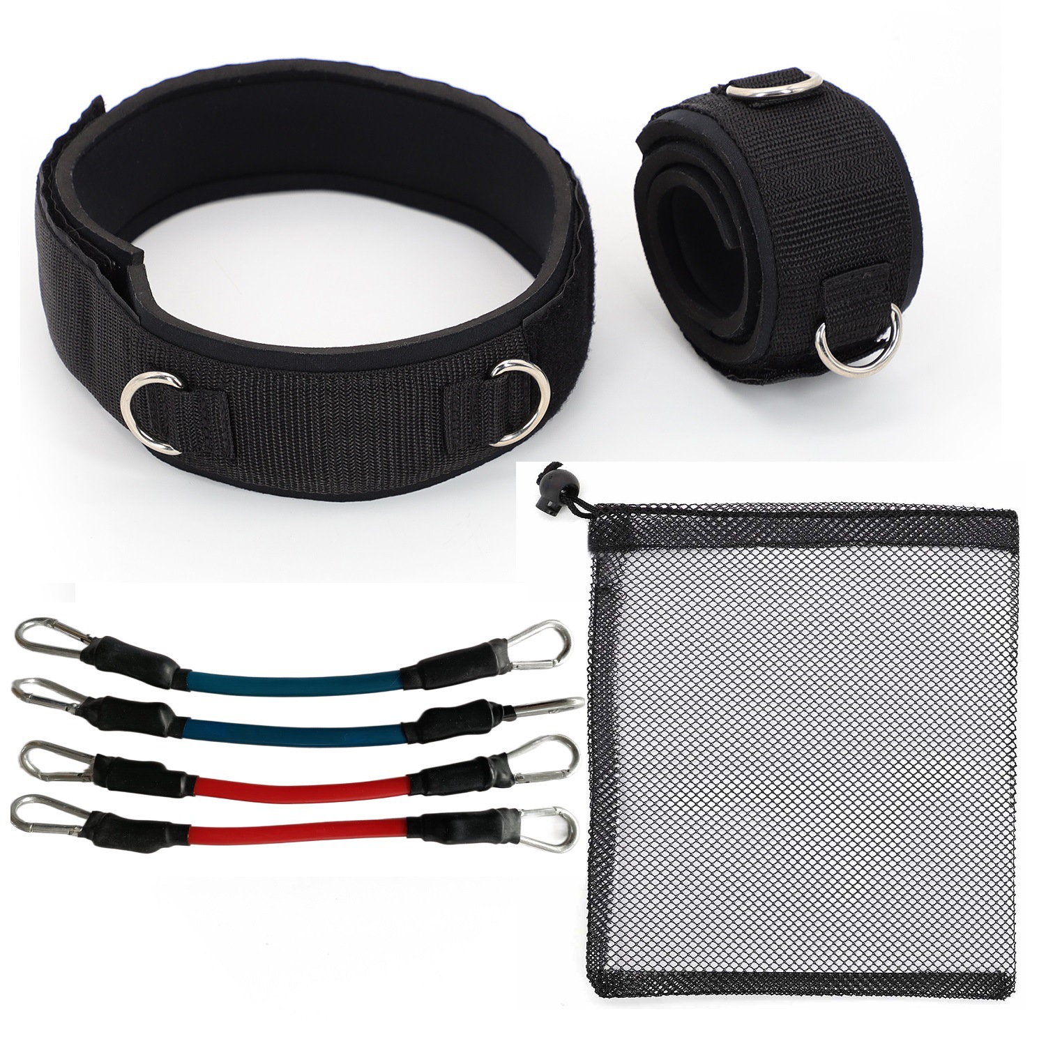 Elevación de la pierna alta equipo de fitness antideslizante ajustable de cuatro hilos taekwondo entrenador tobillo pierna paso lateral tirar cuerda transfronteriza