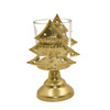 Cross -border American candlestic retro Christmas romantic gift home accessories aromatherapy iron candlestick ornaments