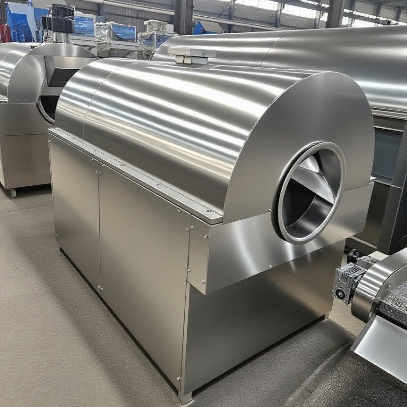 电磁滚筒连续式炒货机 花生瓜子大型滚筒炒锅 炒货机多功能全自动