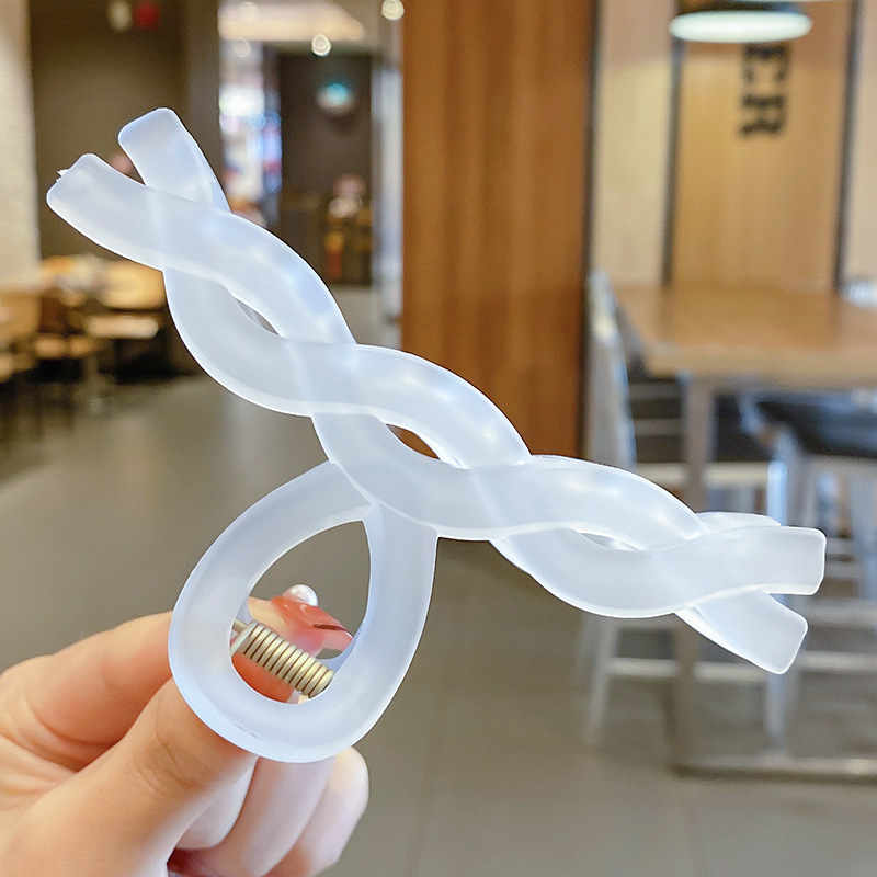 La parte posterior de la cabeza horquilla de perlas grande al por mayor pinza de metal ins pinza de tiburón sensación de alto nivel, simple, horquilla femenina