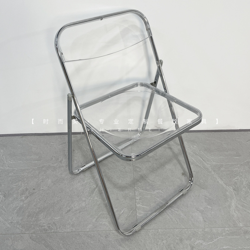 강화 접이식 의자 [투명색상]