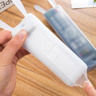 Home Air Conditioning TV Remote Control Silicone Protective Case Anti-Dust Waterproof Case Transparent Stretchable Remote Control