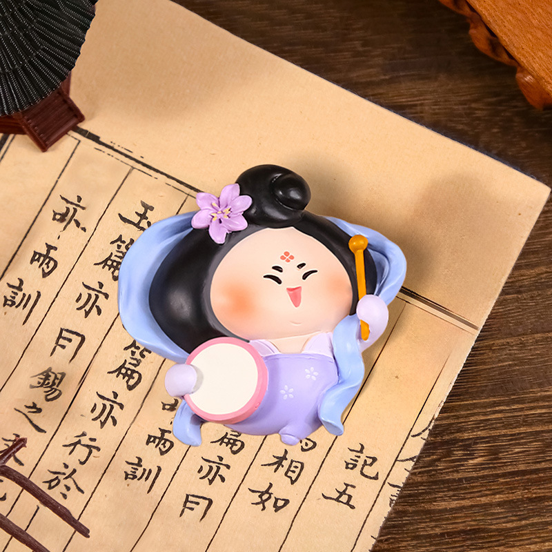 1229-2 보라색 스커트 보라색 꽃*냉장고 자석