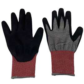 现货丁晴防割手套18针针织机械制造玻璃加工防护手套