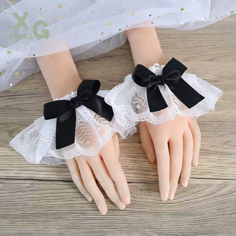 Lolita Lace Multi-Layer Lace Calf Socks Women's Spring & Fall Japanese Style Style Jk Bow Lolita Stockings Wholesale