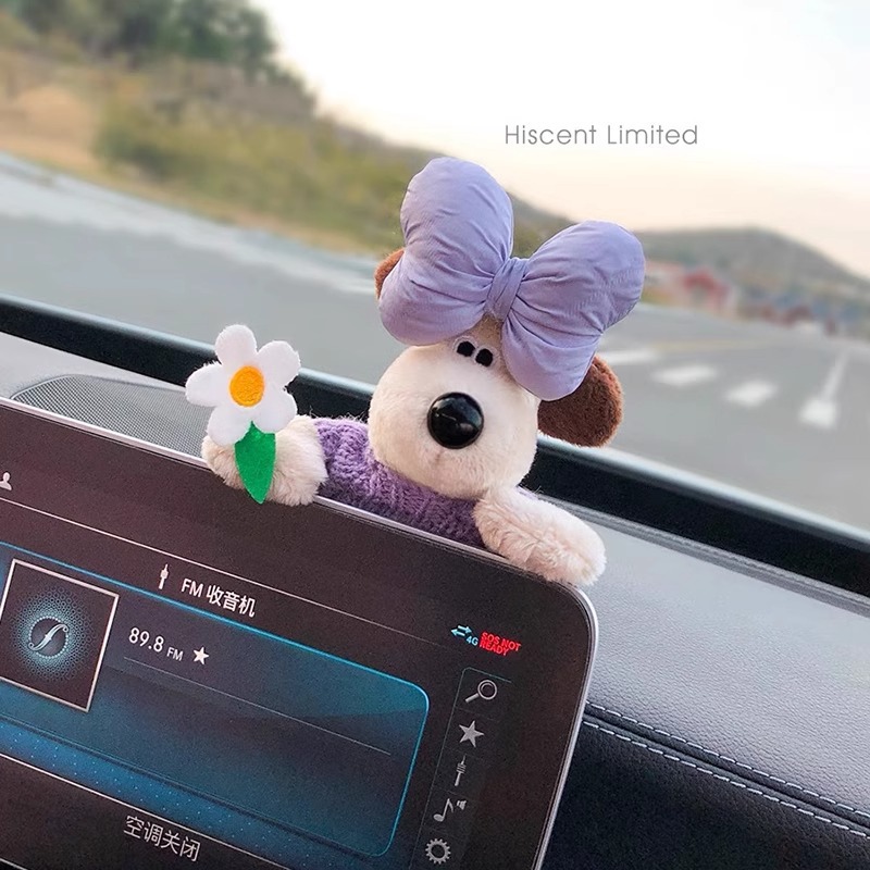 Perro piloto, decoración de coche, decoración, pantalla de control central, coche, coche, coche, muñeca, muñeca