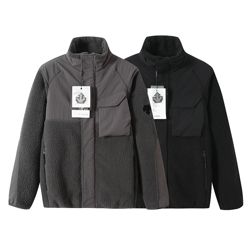 Muju 2390 Replacement 2025 Winter New Men's and Women's Clothing Arrow Mark Contrasting Color Stitching Stand Collar Jacket Short Jacket Muju 2390 Replacement 2025 Winter New Men's and Women's Clothing Arrow Mark Contrasting Color Stitching Stand Collar Jacket Short Jacket