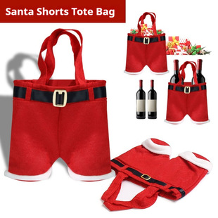 Cross-border Christmas Gift Bag Christmas Eve Candy Bag Santa Claus Wine Bottle Set Pants Red Wine Set Apple Bag