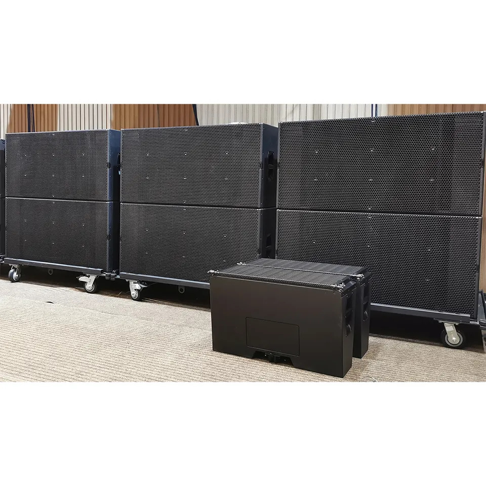 B22 fábrica directa línea de subwoofer doble de 18 pulgadas sonido al aire libre profesional de gran tamaño sonido de escenario profesional