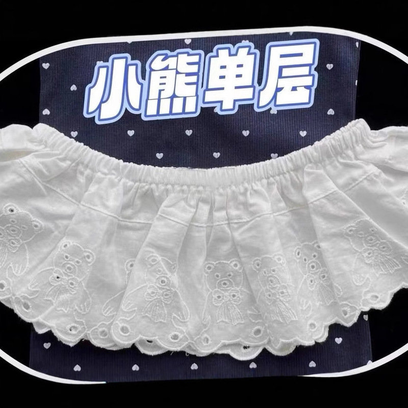 夏の新しいスタイルのかわいいカジュアルショートカーテン、小中型の女の子向け、ファッショナブルで多用途なプリンセススタイルの春と秋のスタイルの洋風単層バットカーテン|undefined