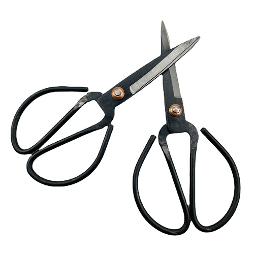 Factory wholesale sharp and convenient black No. 1 civilian scissors, household large scissors, cloth scissors, fish head scissors, bird beak scissors