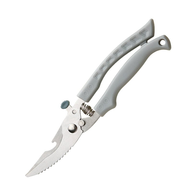 Tijeras de hueso de pollo de cocina, tijeras domésticas, potentes tijeras de cocina, tijeras de hueso de pollo multifuncionales para matar pescado, tijeras de rebote de comida de barbacoa