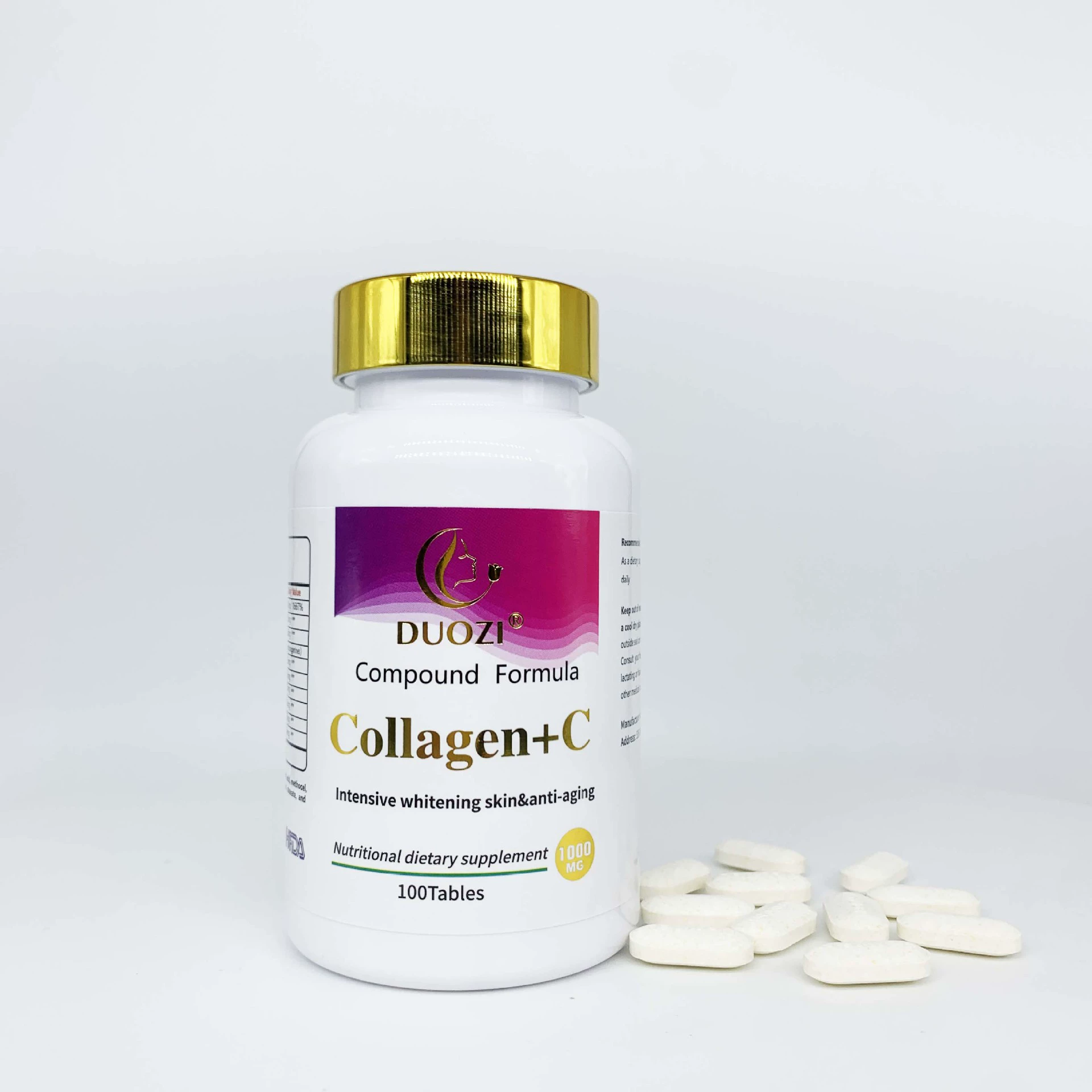 В наличии Спот Витамин С + Цинковый коллаген Витамин С таблетки ВК таблетки 1000 мг Внешняя торговля