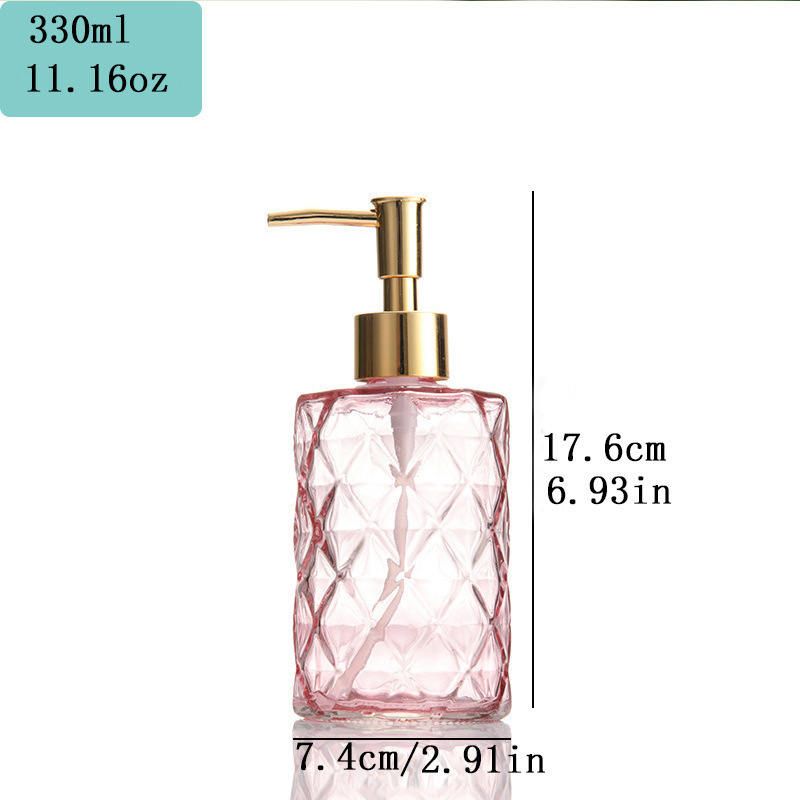 Botella de desinfectante de manos de comercio exterior botella de desinfectante de manos de alta calidad botella de vidrio 500ml botella vacía champú líquido de baño botella dividida