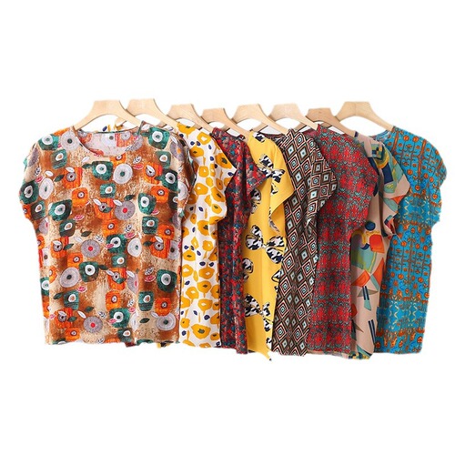 Cotton Satin Sleeveless T-Shirt for Women, Mother's Outfit, Middle-Aged and Elderly, Summer Thin Version, Artificial Cotton, Plus Size Floral Hooded Top