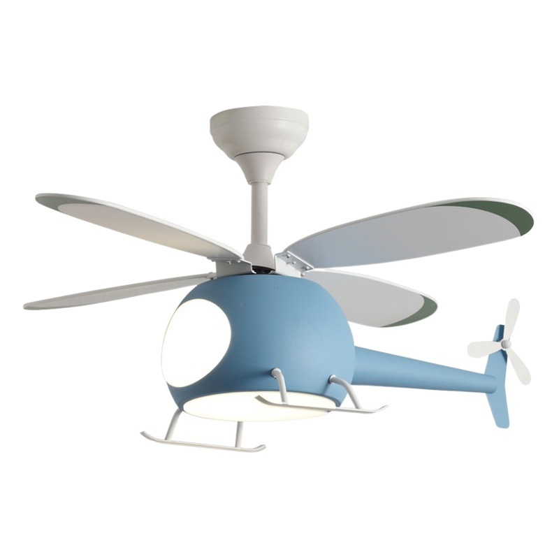 Lámpara DE VENTILADOR DE AVIÓN lámpara de ventilador de techo para niños lámpara de ventilador de techo moderna lámpara de ventilador minimalista sala de estar dormitorio lámpara de ventilador