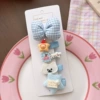 With bow, blue