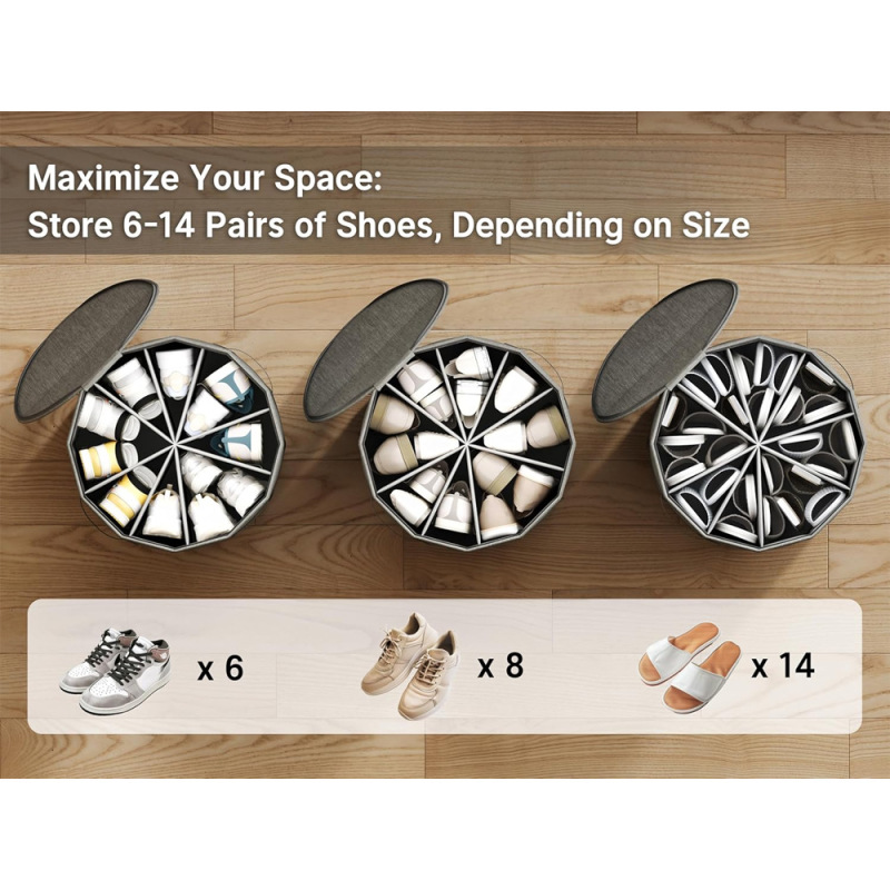衣柜鞋收纳架中号鞋收纳盒鞋位便携式鞋盒多功能搭配Shoe storage|undefined
