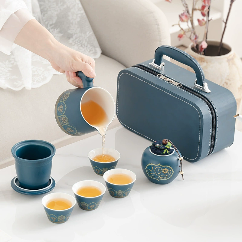 Travel handheld tea set for traveling, Birthday gift