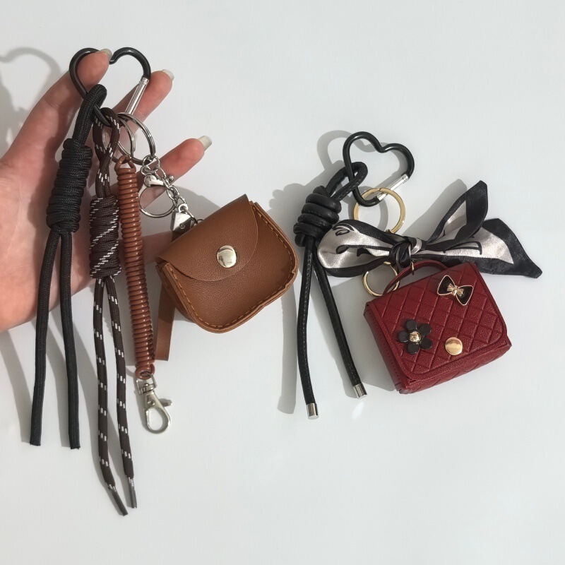 Creative New Product Miu Series Bag Pendant Keychain Pu Bag Pendant Decoration Cute Car Key Pendant with a High-End Feel
