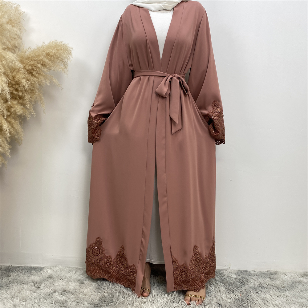 Women's Adults Embroidery Belt Abaya display picture 16