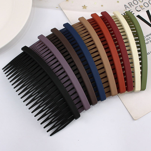 Frosted simple comb hairpin women's hair accessories on the back of the head to organize broken hair artifact hair hoop side bangs clip hair comb