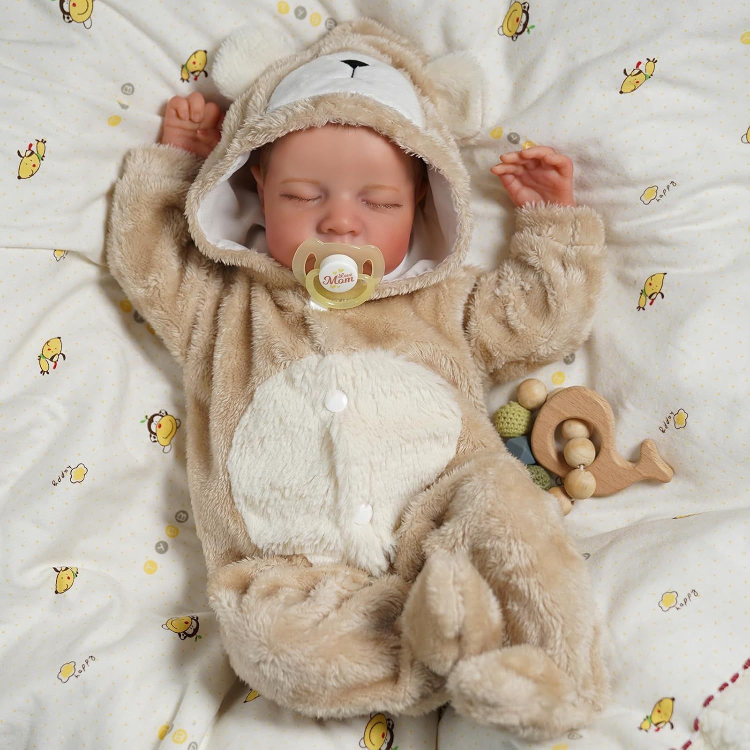 19 pulgadas renacer simulación de peluche muñeca Levi comercio electrónico transfronterizo suministro de mar azul una pieza de venta