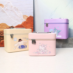 Ins-style ultra-hot makeup bag, portable travel large capacity, girl's heart cute handbag, Japanese Korean multi-functional