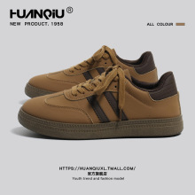 环球复古德训鞋男款2025新款秋季运动休闲板鞋美拉德棕色鞋子男鞋