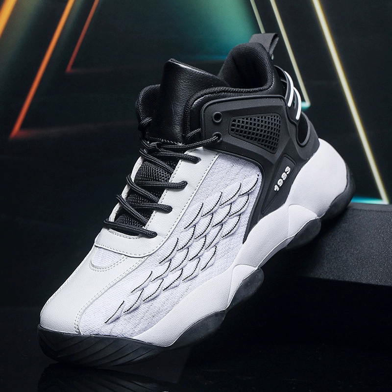 Внешняя торговля мужская обувь большого размера трансграничная повседневная модная спортивная обувь рыбья чешуя сетчатая обувь для бега 48 размеров толстая подошва
