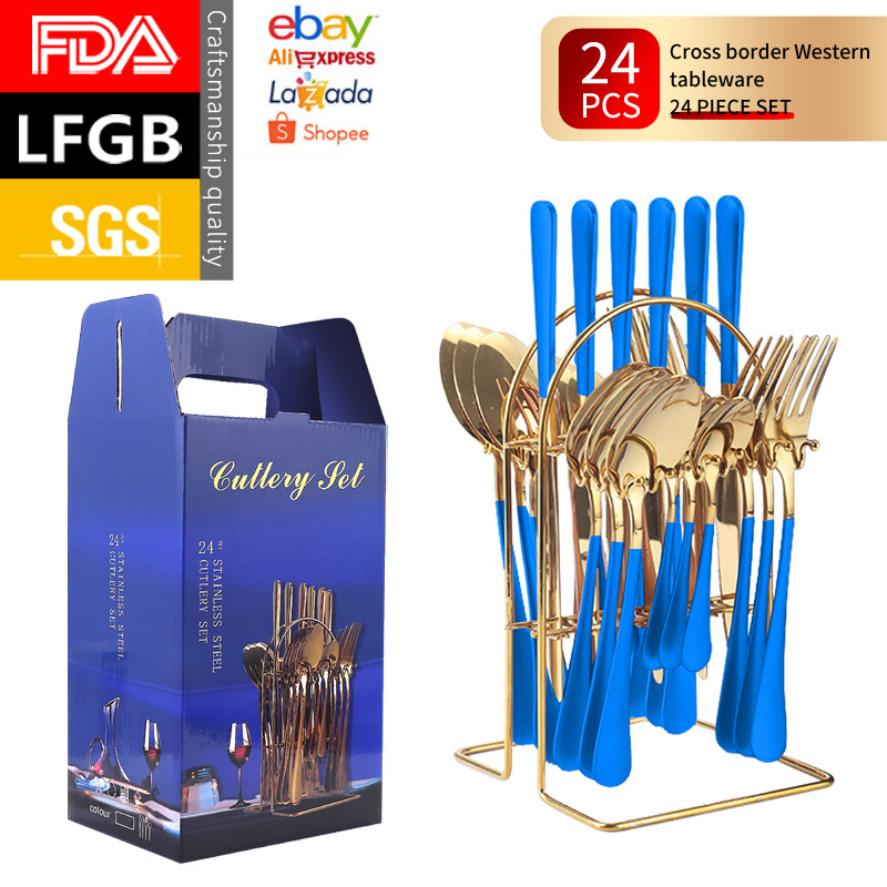 펜던트 1010 세트 24 개 부품 (블루 골드)