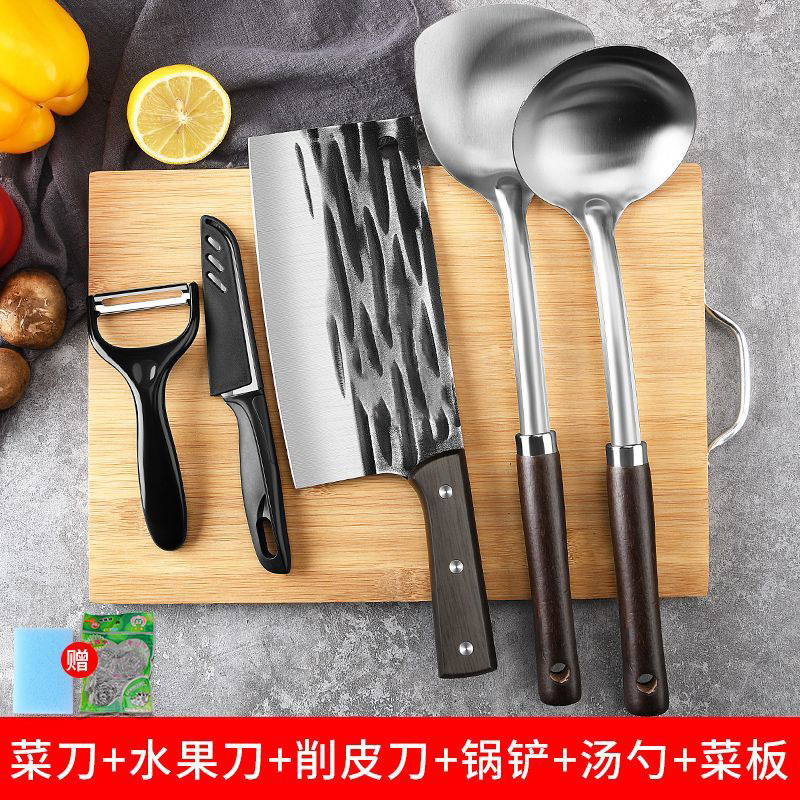 Longquan 부엌 칼 도마 6 피스 세트 위조