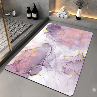 Light Luxury Water-Absorbent Quick-Drying Soft Diatom Mud Floor Mat Doorway Living Room Bathroom Non-Slip Bedroom Carpet Foot Mat Bathroom