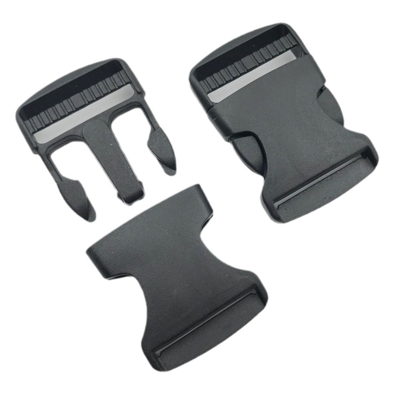 Convergence luggage accessories factory direct backpack buckle 2.5 black plastic socket buckle bookbag buckle plastic buckle