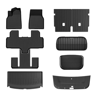 Suitable for 25 Tesla Modelyl Car Floor Mats, Tail Box Mats, Trunk Mats, Backrest Waterproof Tpe Floor Mats (Modelə uyğun ayaqaltı) - model-yl-full-car-mat