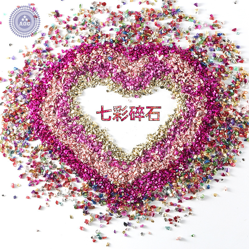 Nail Art Minerals, Electroplated Crushed Stones, Metallic Colored Glass Fragments, Colored Crystals, Nail Art Decorations, Uv Resin Materials Nail Art Minerals, Electroplated Crushed Stones, Metallic Colored Glass Fragments, Colored Crystals, Nail Art Decorations, Uv Resin Materials