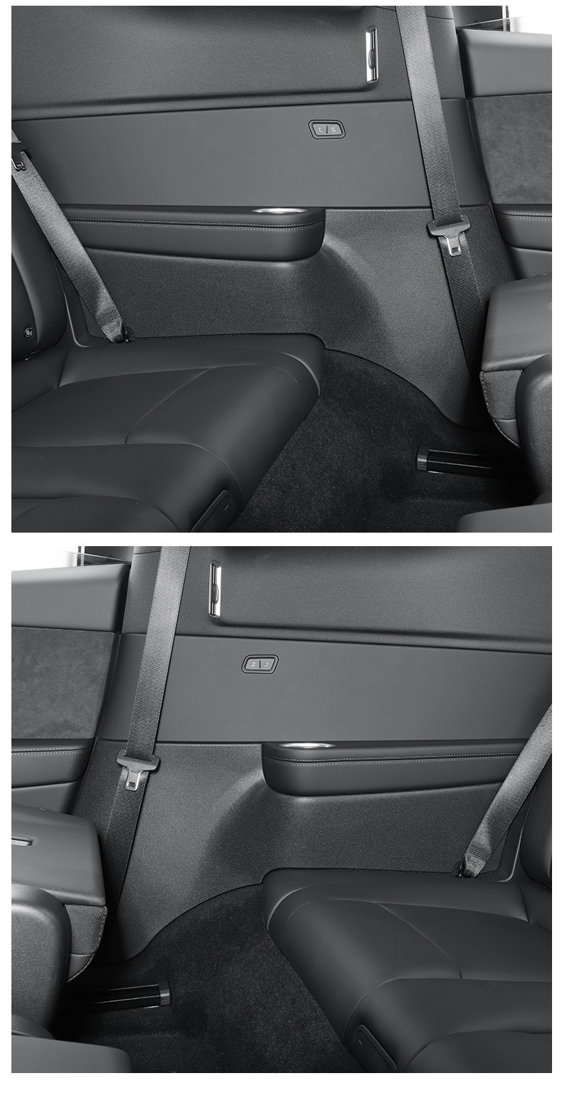 Suitable for Tesla Model Yl Front and Rear Door Sill Strips, Felt Protective Panels, Anti-Kick Pads, Tpe Soft Rubber, Dirt-Resistant