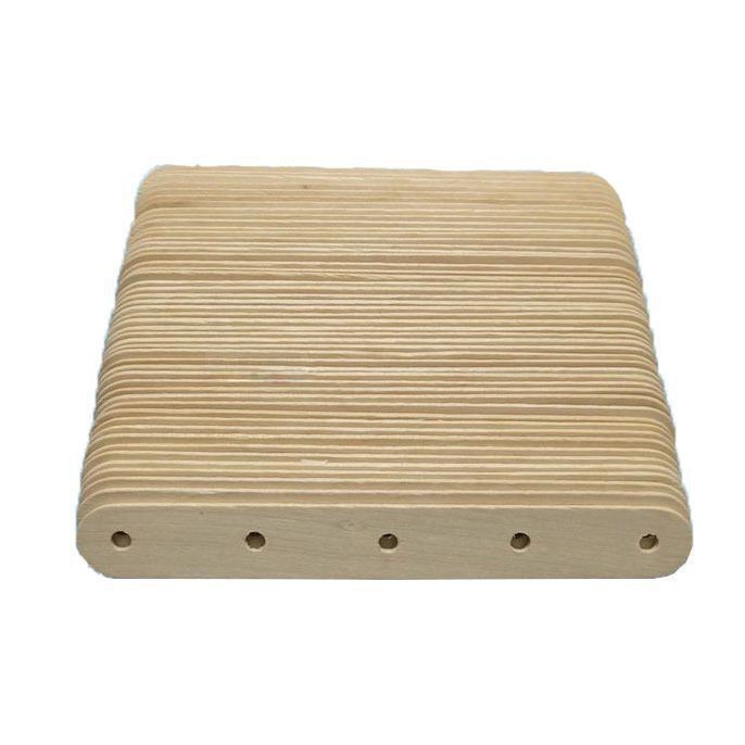 Wood candle holder multi-hole wick fixed board 150*18MM hole diameter 4MM wax wick holder clip