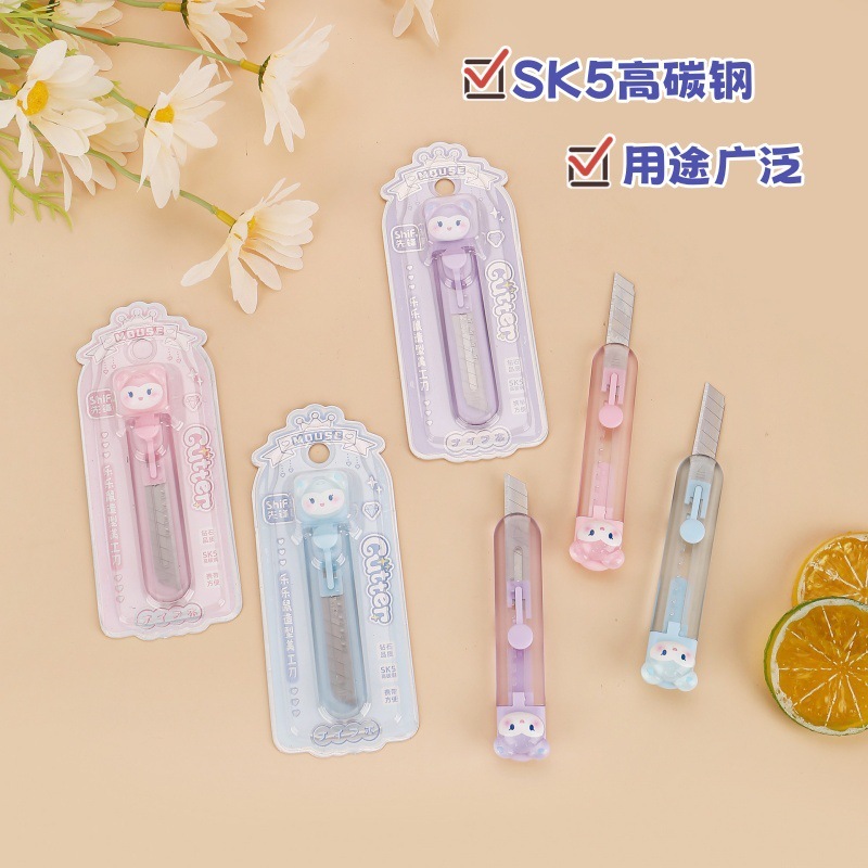 パイオニア 8177 透明ユーティリティナイフ Lele Mouse 高価値ポータブルエクスプレスナイフ手作りナイフ送料無料|undefined