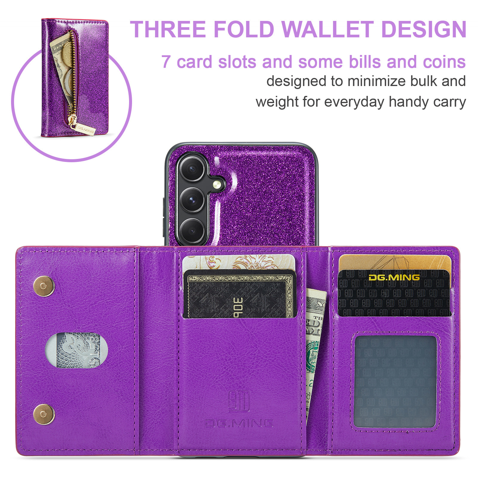 M3 per Samsung S20 FE due in uno borsa per schede flash custodia per cellulare S20 FE custodia protettiva con cerniera magnetica_voghion.com