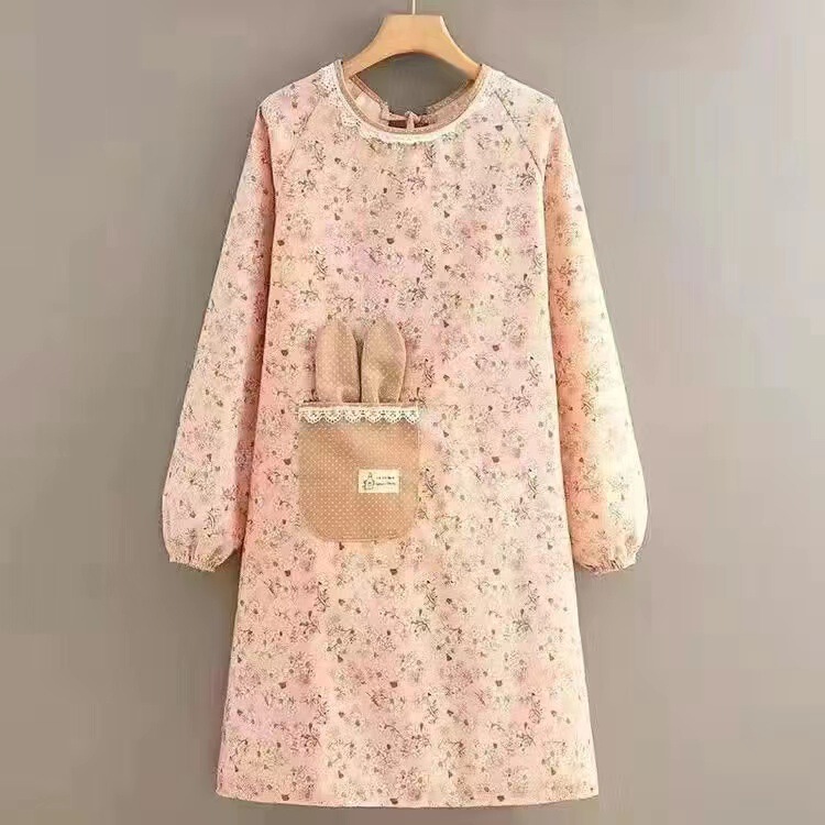 韓国版洋気エプロンキッチン調理家庭用油汚れ防止通勤カバー作業服キャンバス耐摩耗性大人用ウエスト|undefined