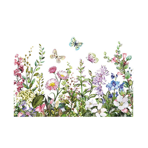 Travel & Comfort MT23071 Floral Dream Butterfly Toilet Sticker, Waterproof Bathroom Wall Decal for Toilets and Bathrooms